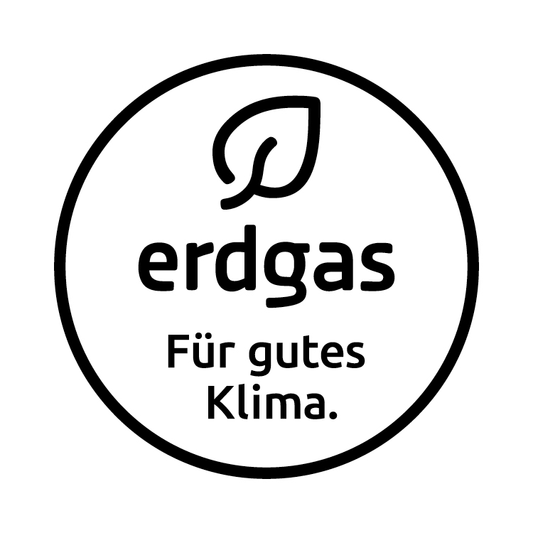 Erdgas-Siegel in Schwarz