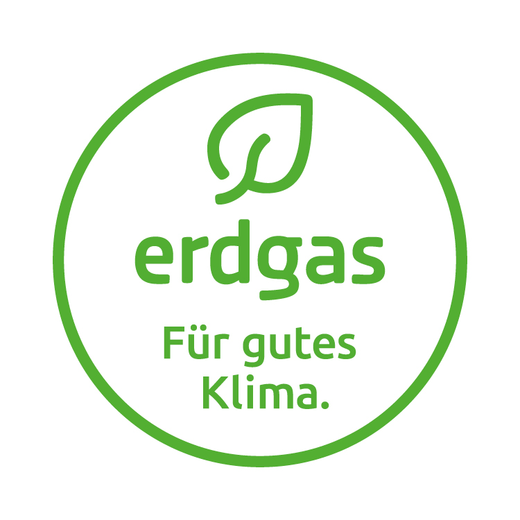 Erdgas-Siegel in Grün